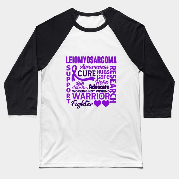 Leiomyosarcoma Awareness 2023 Baseball T-Shirt by BarbC